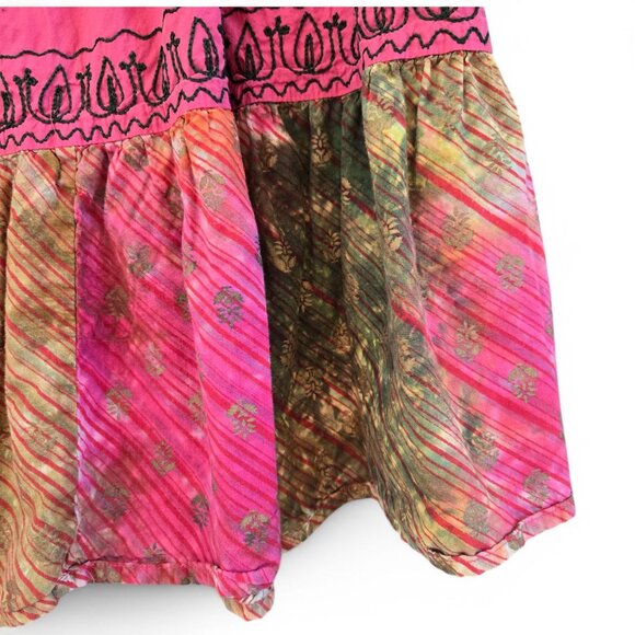 Natural Choice Boho Tiered Maxi Skirt Elastic Waist & Drawstring Free Size - Picture 6 of 11